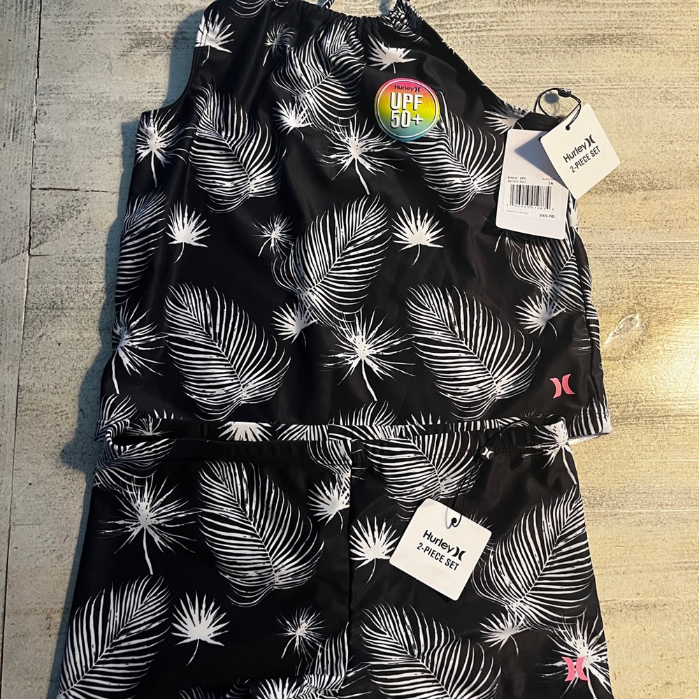 Hurley Kids Swim Set - Black and White